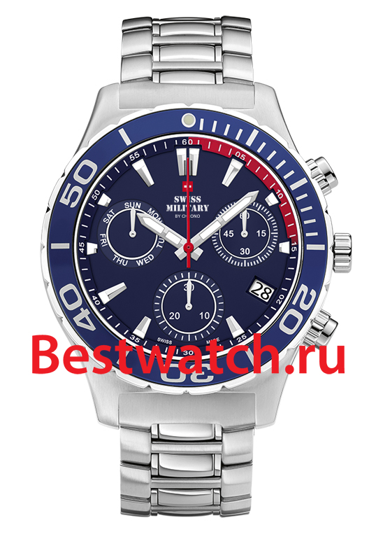 Часы Swiss Military Кварцевые хронографы SM34048.02